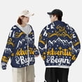 thumbnail image 6 of Kll Let The Adventure Begins Print Men'S Women’s Upf 50+ Sun Protection Outdoor Hoodie Jacket Long Sleeve Fishing Hiking Performance Shirt- Large, 6 of 8