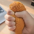 thumbnail image 3 of Realistic Fried Chicken Drumstick Squishy Toy, Soft Slow Rising Squeeze Toy, Funny Food‑Shaped Stress Relief Fidget Toy for Kids Adult, 3 of 6