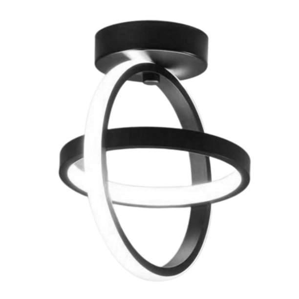 Luz de Techo LED Barra de Lámpara Habitación Hotel Iluminación , Negro 18x16x23cm