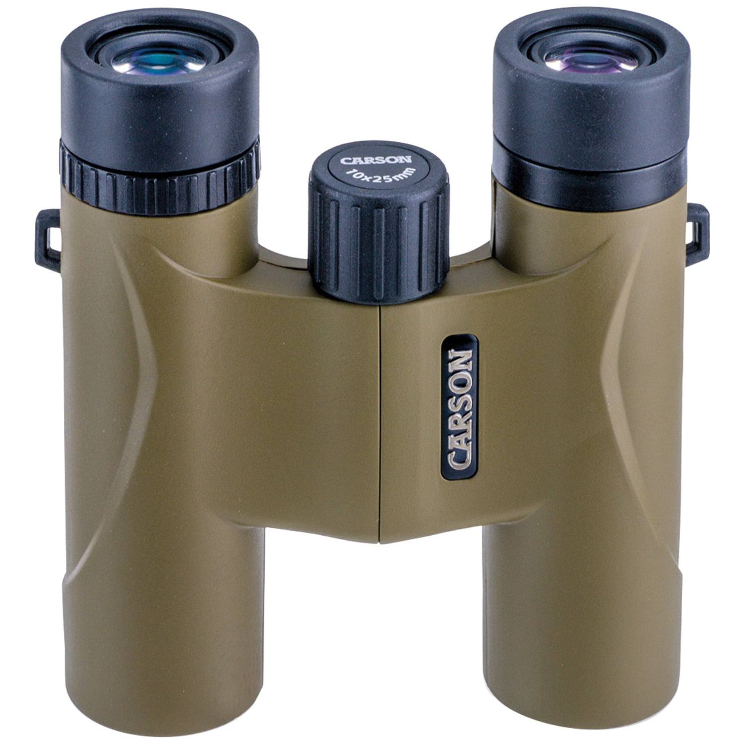 Carson Stinger 10x25mm Compact and Lightweight Binoculars - Includes Pouch, Wrist Strap, and Lens Cloth