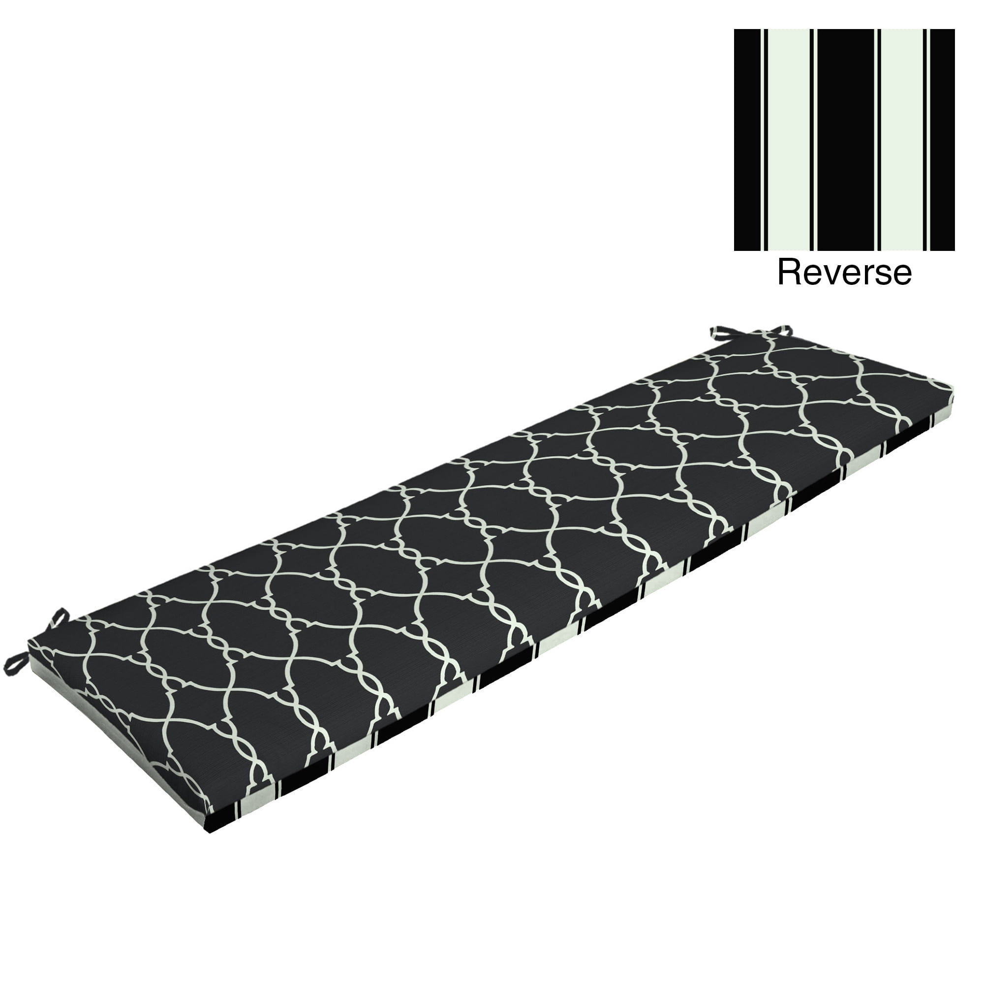 Better Homes &amp; Gardens Black Trellis 17 x 46 in. Outdoor 