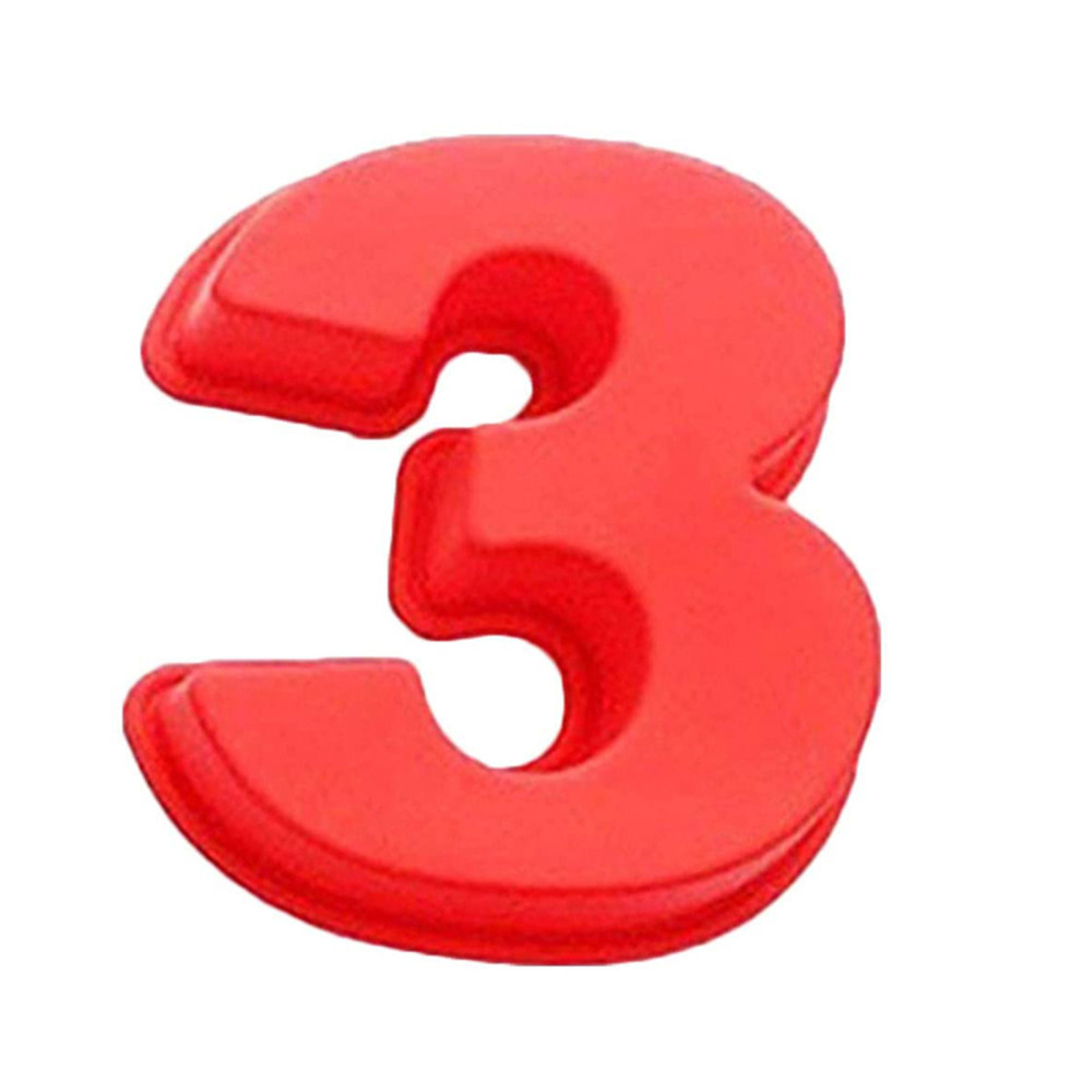 Number Cake Pan Silicone Baking Cake Pans 3D Digital Baking Silicone Mould Number Cake Pan 08