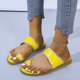 thumbnail image 1 of MKLEKYY Sandalias para Mujer, Sandalias Informales de Verano Con Punta Abierta, Lisas, Planas, Suaves y Transpirables, 1 of 4