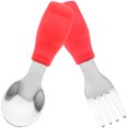 thumbnail image 4 of 1 Set of Portable Baby Spoons Adorable Toddler Spoon Training Feeding Tableware for Baby, 4 of 8