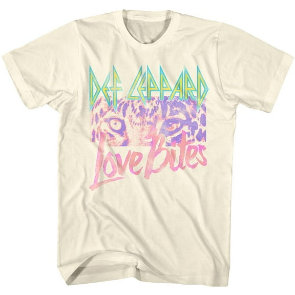 Def Leppard Love Bites Natural Adult T-Shirt