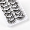 thumbnail image 4 of Pestañas, paquete múltiple, pestañas postizas de visón, volumen, finas, pares, estilo 8D, pestañas postizas, ojos de visón, 10 pares de pestañas, paquete de pestañas dramáticas, 4 of 7