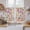 Off-White, variant on Watercolor Floral Kitchen Curtains 63 Inch Length, Retro Botanical Flowers Leaves Spring Beige Tiers Curtains for Living Room Berdoom, Light Filtering Drapes Window Treatment 2 Panels 42"Wx63"L