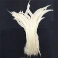 thumbnail image 3 of Maoww Plumes de Queue de Coq Teinture 10 Pcs Blanc, 3 of 5