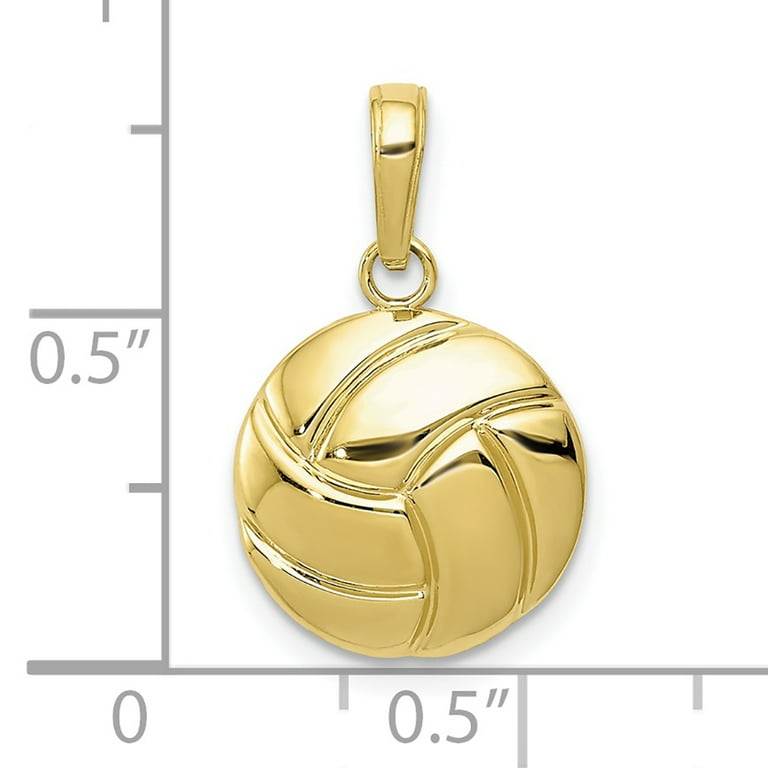 Gold volleyball hotsell charm