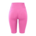 thumbnail image 7 of xfsWaSs Stretchy Workout Biker Shorts for Women Soft Yoga Shorts Tummy Control High Waisted Athletic Shorts Knee-Length Bottoms Activewear, 7 of 7