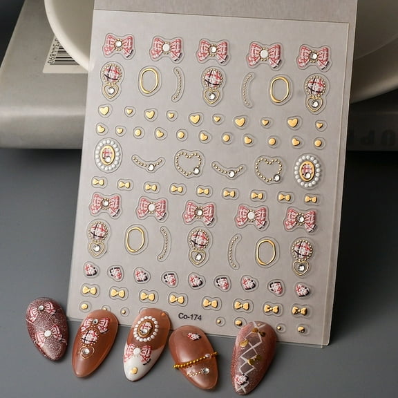 Yoyauz Nail Art Stickers Stickers Self Adhesive Nail Decals Summer Nail Stickers Nail Art Sliders Women's DIY Nail Art Decoration