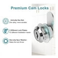thumbnail image 2 of Cam Locks Cabinet Lock Keyed,5/8In(Length) Cylinder for 3/8In Max Panel Thickness,for File Drawer Mailbox Storage 6Pcs, 2 of 7