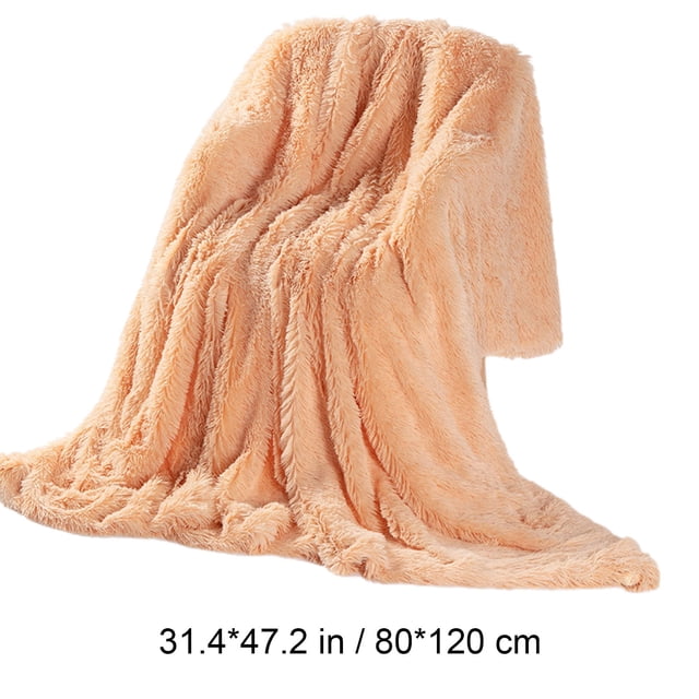 YATLTE Throw Blanket, Decorative Extra Soft Fuzzy Faux Fur Throw Blanket, Fluffy Cozy Plush Comfy Microfiber Fleece Blankets for Couch Sofa Bedroom