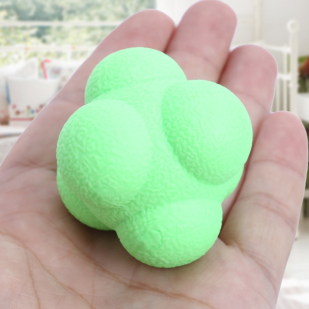 HZEWLS Hexagonal ball reaction ball agile ball ball towards ball training ball spe (green