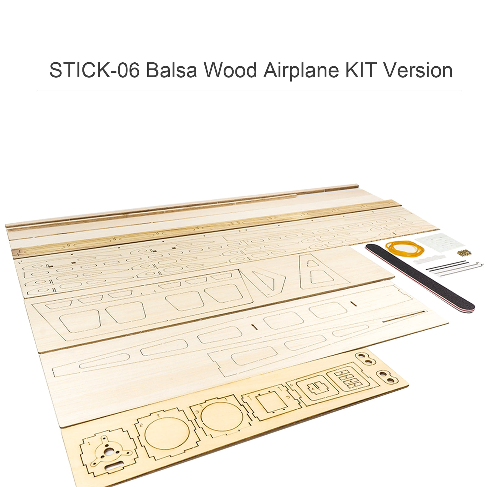 Dancing Hobby R03 STICK-06 Airplane 580mm Wingspan Balsa Wood Aircraft DIY Flying for Adults KIT Version
