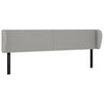thumbnail image 2 of vidaXL Headboard with Ears Dark Gray 40.6"x9.1"x30.7"/34.6" Fabric, 2 of 31