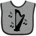 thumbnail image 3 of Inktastic Harp Silhouette Music Gift Boys or Girls Baby Bib, 3 of 4