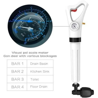Golden House HX-006 Manual Drain Cleaner, Toilet Plunger,Air Drain Blaster,Clogged Pipe, High Pressure Air Drain Unblocker