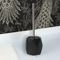 thumbnail image 3 of Diamond Bathroom Accessory Set 4-Pieces Black, 3 of 5