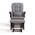 thumbnail image 5 of Storkcraft Tuscany Infant Nursery Glider & Ottoman Espresso with Gray Swirl, 5 of 17