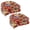 Alenia Pompeii, variant on Blazing Needles 16-inch Rounded Back Tufted Indoor/Outdoor Chair Cushions (Set of 4) - 16" Montfleuri Sangria