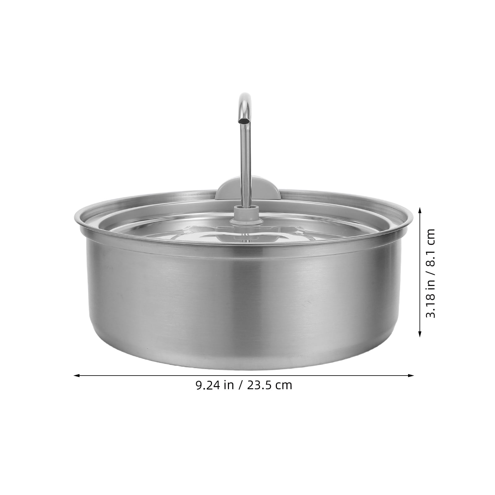 ETHZZLE Metal Cat Water Fountain with Nonstop Circulation Silent Filtered Water Dispenser