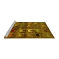 thumbnail image 2 of Ahgly Company Machine Washable Indoor Rectangle Abstract Yellow Modern Area Rugs, 6' x 9', 2 of 4