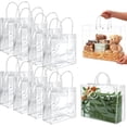 thumbnail image 1 of 50Pcs XL Grande Bolsas Transparentes para Dulces con Asas y Botón(25 * 25 * 9 cm) - Bolsas de Regalo Plástico, Bolsas de Dulces para Fiestas para Compras, Bodas, Dulces, Regalos Infantile, 1 of 4