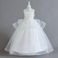 thumbnail image 6 of Godderr Kids Girls Dress Pageant Princess Wedding Prom Ball Gown Dresses Toddlers Lace Wedding Party Flower Dress Flower Girl Dress Girls Tulle Dresses Wedding Bridesmaid Dress for 5-14 Years, 6 of 7
