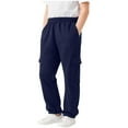 thumbnail image 3 of Piuwrlz Teen Navy Jogger Pants Teen Sweatpants Relaxed Fit Pant Navy Size 140, 3 of 7