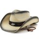 thumbnail image 2 of Sombrero de paja estilo vaquero para hombre y mujer, sombrero de ala de verano, personalizado, para vacaciones, playa, 2022, 2 of 4