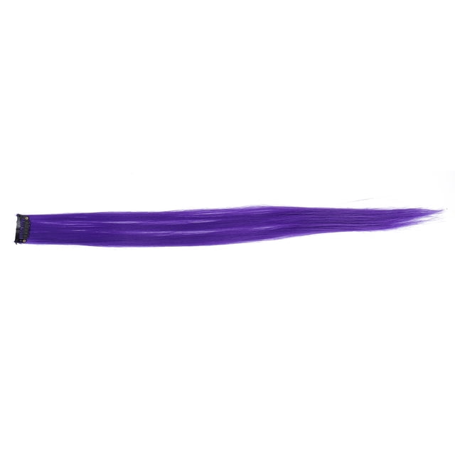 Highlight Clip In Colored Hairpiece Colored Highlight Synthetic Hairpiece Clipin For Girls