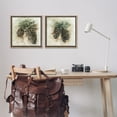 thumbnail image 3 of Stupell Industries Watercolor Drawing Pine Cones Plants & Flowers Painting Brown Floater Framed Canvas Art Print Wall Art, 18 x 18, Set of 2, 3 of 10