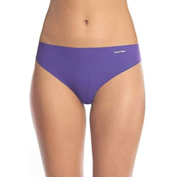 Calvin Klein Invisibles Thong, Small, Rich Violet