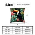 thumbnail image 5 of Toucan Set of 2 Velvet Throw Pillow with Unique Patterns - 16x16, 18x18, 20x20 Inches for Various Occasions - Pillows Covers Throw Pillow Inserts Pillow Inserts, 5 of 6
