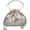 Gray, variant on Chinese Silk Brocade Bag Women Drawstring Cosmetic Storage Bag Makeup Pouch Lavender Spice Floral Satin Gift Packaging Bag Handle Bags