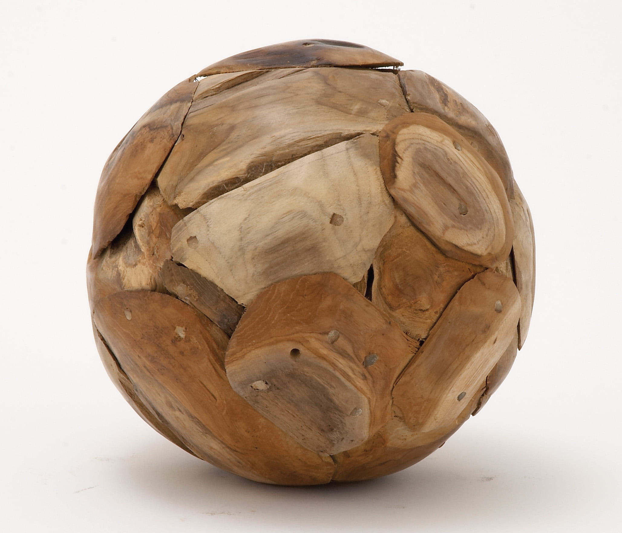 Teak Wood Ball 9"D