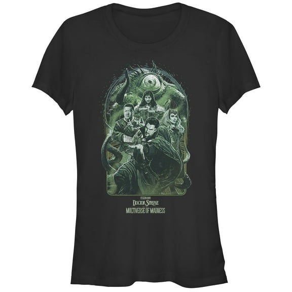 Junior's Marvel Doctor Strange in the Multiverse of Madness Group Shot Graphic Tee Black Large