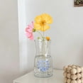 thumbnail image 4 of Apeya Spiral Wrap Blue Flower Frog, 2.36x2 Inch Clear Glass Grid Arrangement Holder, Prevents Tangling and Tipping over for Upright Long-Lasting Floral Displays, 4 of 9