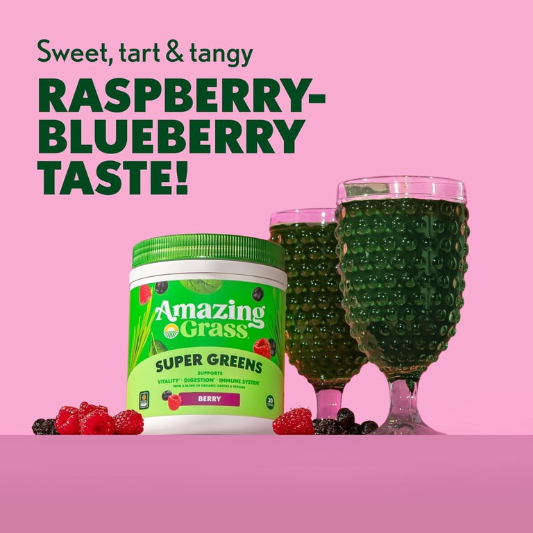 Amazing Grass, Green Superfood Powder, Berry, 30 Servings