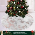 thumbnail image 6 of Coolnut Marble Christmas Tree Skirt Home Decoration Large Round Christmas Tree Skirt for Holiday Party Home Christmas Day Ornaments,35.4", 6 of 6