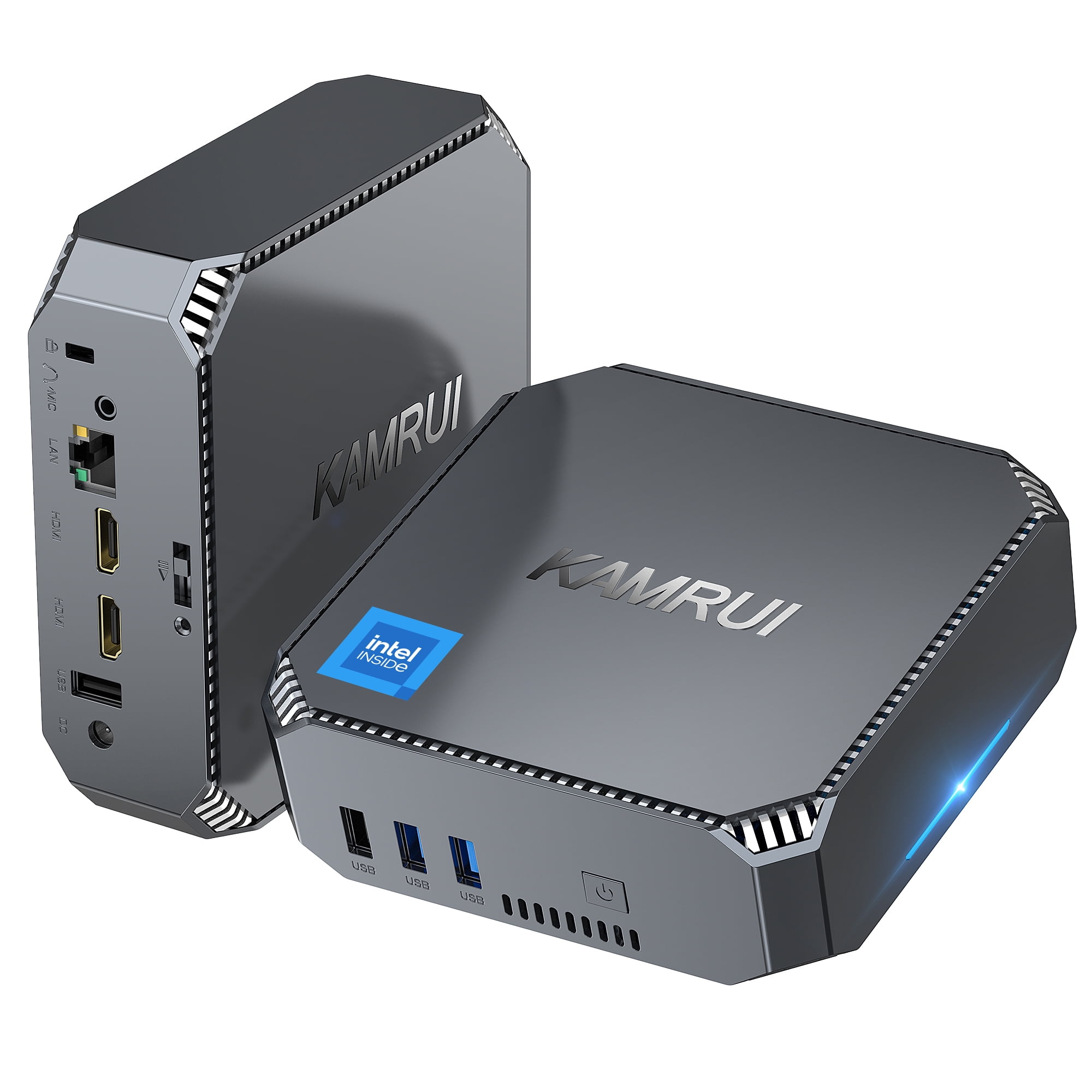 ACEMAGIC Mini PC, 12th Gen Intel Alder Lake-N97, 16Go DDR4 512Go M.2 SSD 4K/2xHDMI/WiFi 5/BT 4.2/Gigabit Ethernet