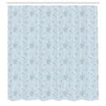 thumbnail image 2 of Ambesonne Nature Shower Curtain, Vintage Art Flower Bouquets, 69"Wx70"L, Pale Blue White, 2 of 4