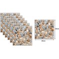 thumbnail image 2 of Tile Sticker,6 Pieces 3D Tile Sticker Waterproof Self Adhesive Sticker for Kitchen Living Room Bathroom Home Decor,20×20cm, 2 of 5