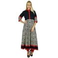 thumbnail image 4 of Bimba Robe Femme Classique Ligne A Coton Kurti Anarkali Longue Blouse Haut, 4 of 6