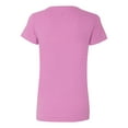 thumbnail image 3 of T-Shirt à Col en V pour Femmes en Coton Épais, L, Orchidée Radiant Chiné, 3 of 3