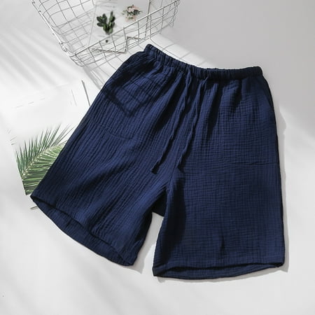 

Tejiojio Mother s Day Gifts Men s Casual Solid Color Spring And Summer Comfortable Pajama Shorts