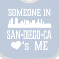 thumbnail image 4 of Inktastic San Diego Someone Loves Me Skyline Boys or Girls Baby Bib, 4 of 4