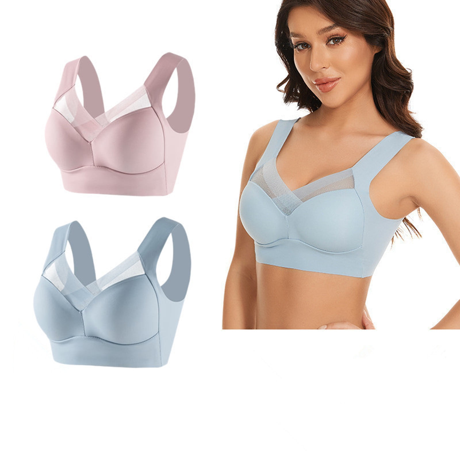 Stadsweg Wmbra Bra, Wmbra Posture Correcting Bra, Wireless Push-Up  CrossoverBra