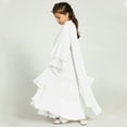 thumbnail image 2 of IDOPIP Kids Girls Muslim Chiffon Abaya Open Front Cardigan Modest Dress with Hijab Middle East Arabian Robe, 2 of 8